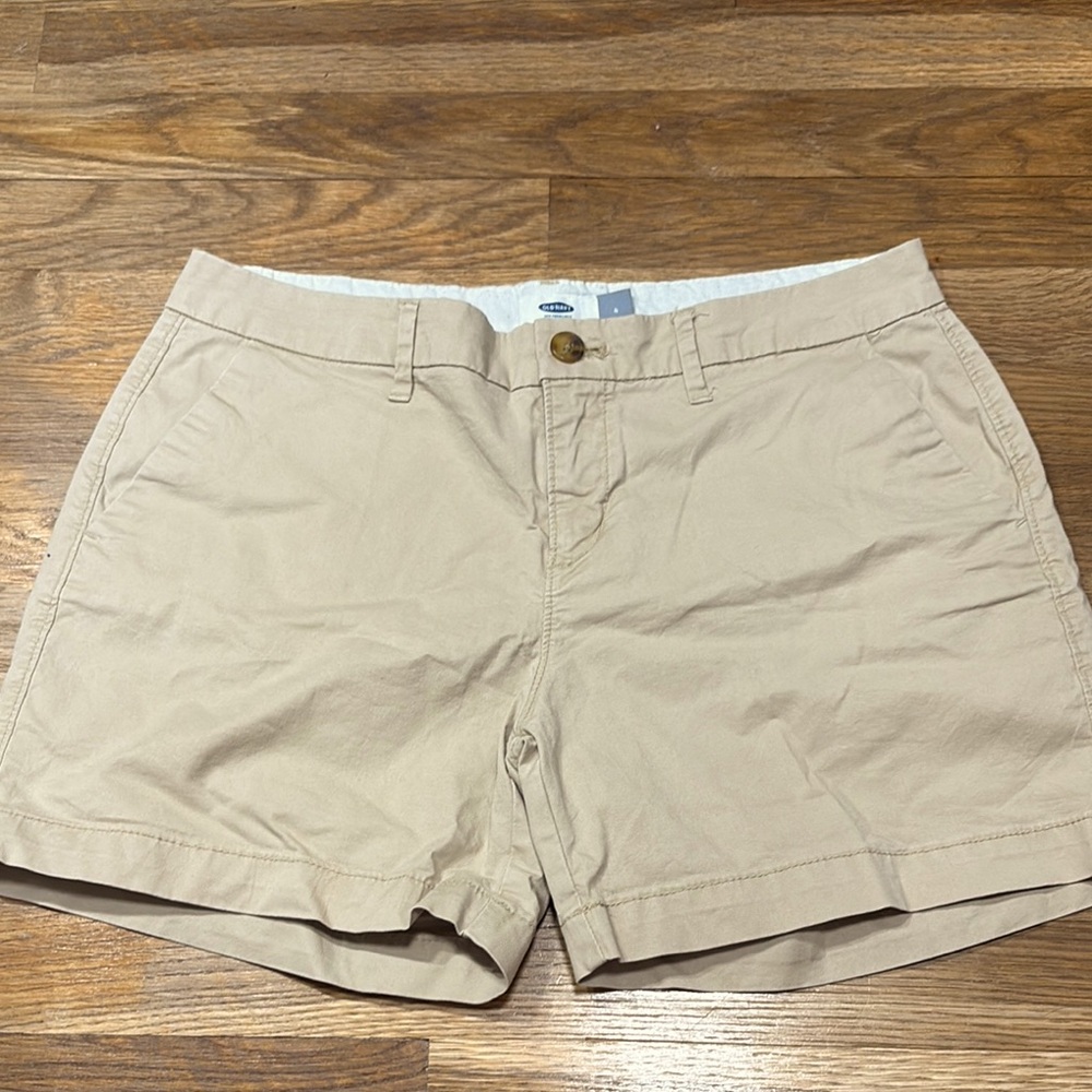OLD NAVY tan chino shorts